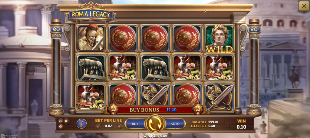 joker gaming roma legacy slot